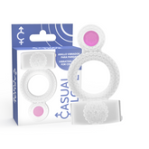CASUAL LOVE - ANEL DUPLO PRAZER TRANSPARENTE